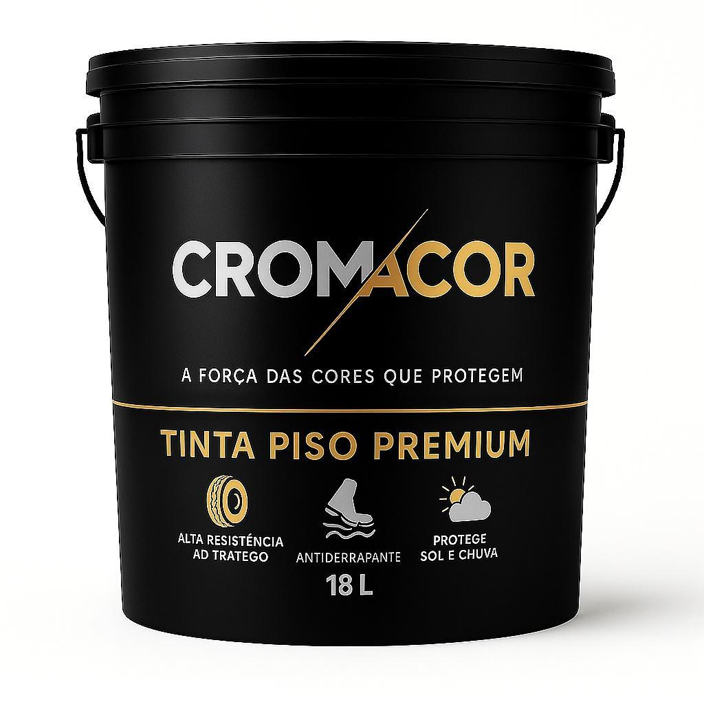 Tinta Piso Antiderrapante – 5 Kg – CromaCor – Interna e Externa – Alto Rendimento – Quadra, Telhado