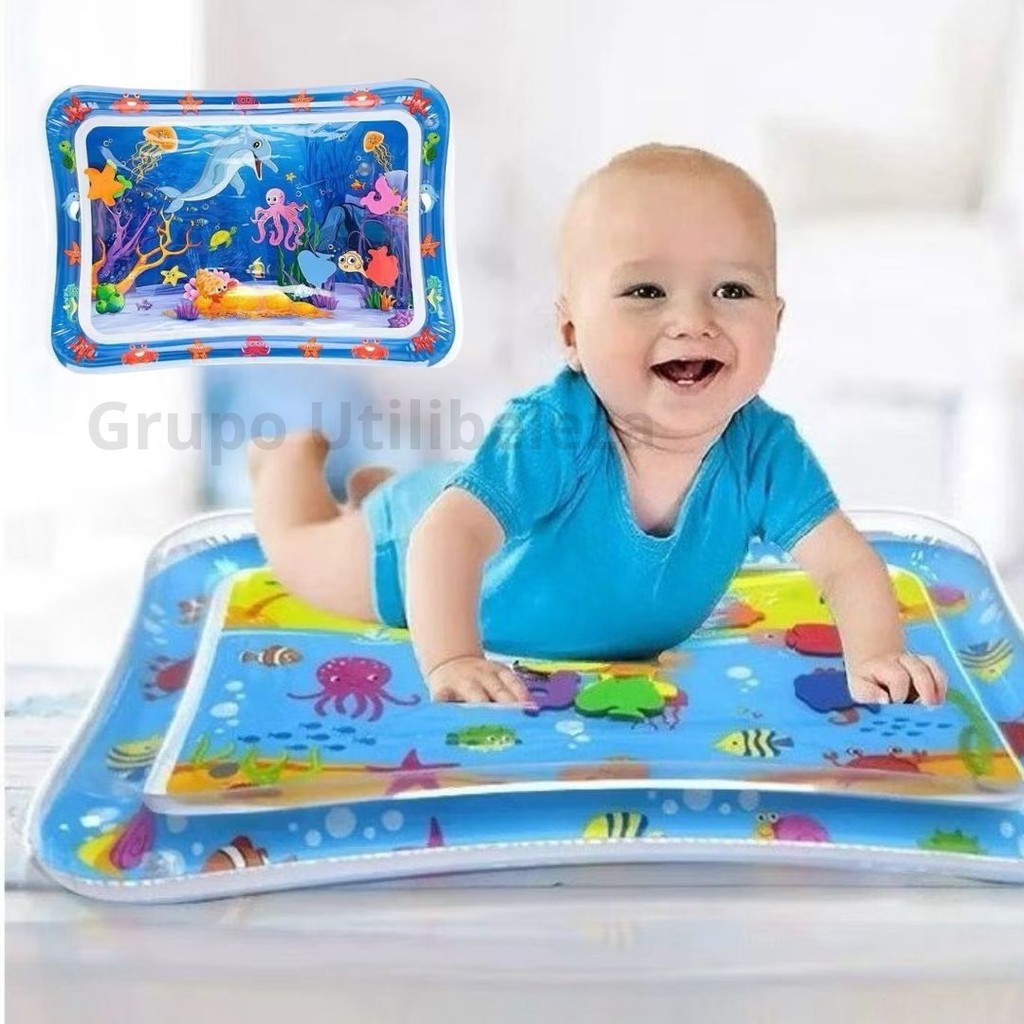 Tapete Água Infantil Bebê Inflável Esteira Atividades Sensorial Menino Menina