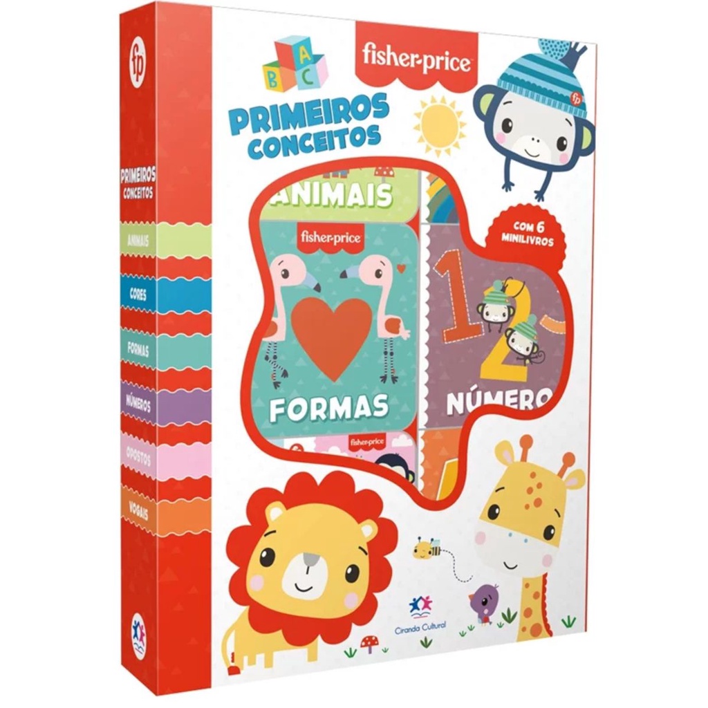 Livro Box com 6 Minilivros Fisher-Price – Primeiros conceitos