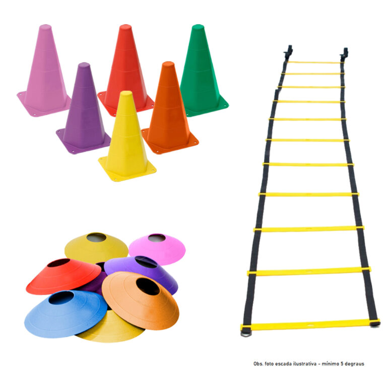 Treinamento Funcional Kit Agilidade 5 Chapéus + 5