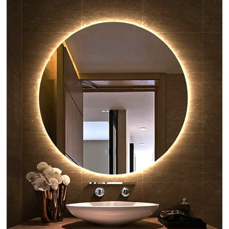 Espelho de LED SEM FIO Redondo Grande Decorativo B
