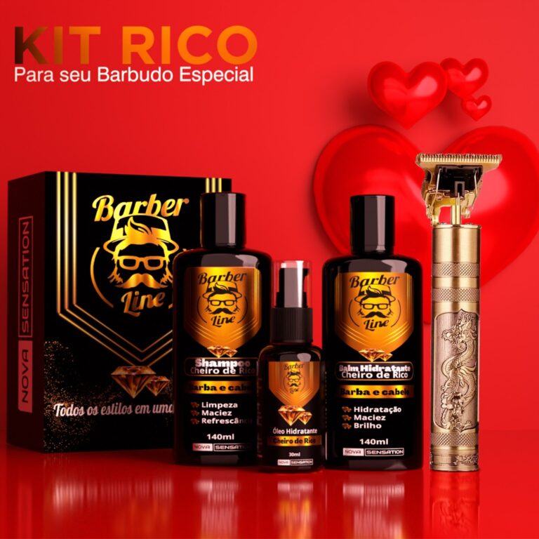 Kit Barba Balm Shampoo Óleo Produtos Para Barba B