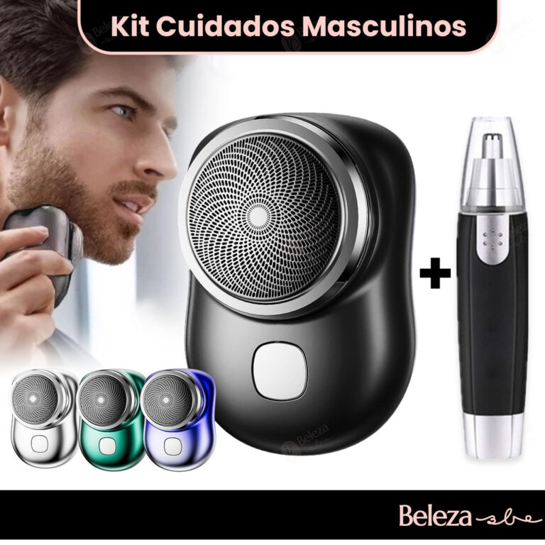 Kit Mini Barbeador EléTrico PortáTil À Prova D�