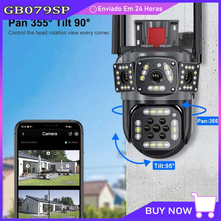 Câmera De Segurança Com Rastreamento Automático