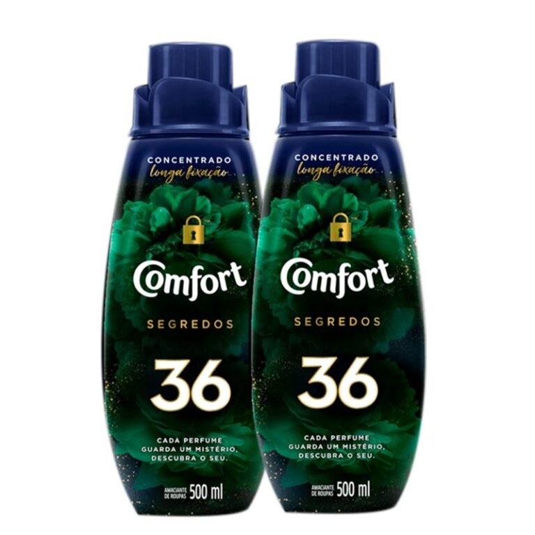 Amaciante Comfort Concentrado 36 Segredos Kit com 