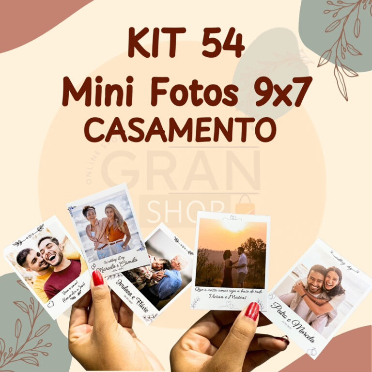 9 até 54 Mini Fotos Personalizadas Para Casamento
