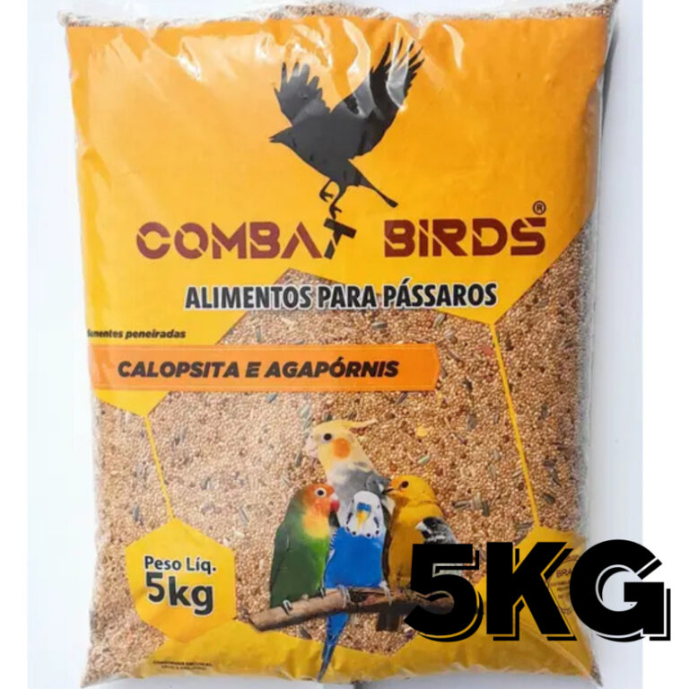 Mistura Calopsita e Agapórnis Combat Birds –