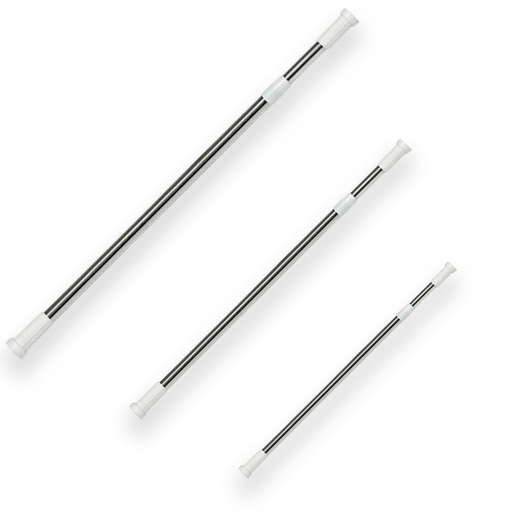 Porta Cortina Multiuso Box Varão Bastão Para Banheiro de Extensível Universal Ajustável