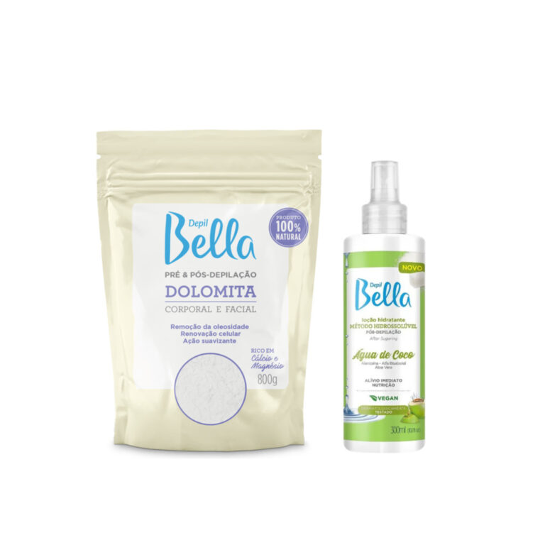 Kit Clareador Dolomita 800g +Água de Coco 300ml -