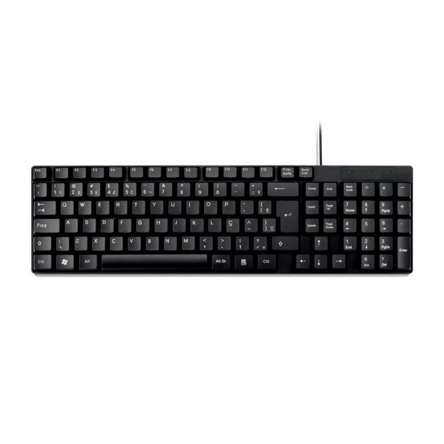 Teclado Slim Goldentec Gt950 Usb – Preto