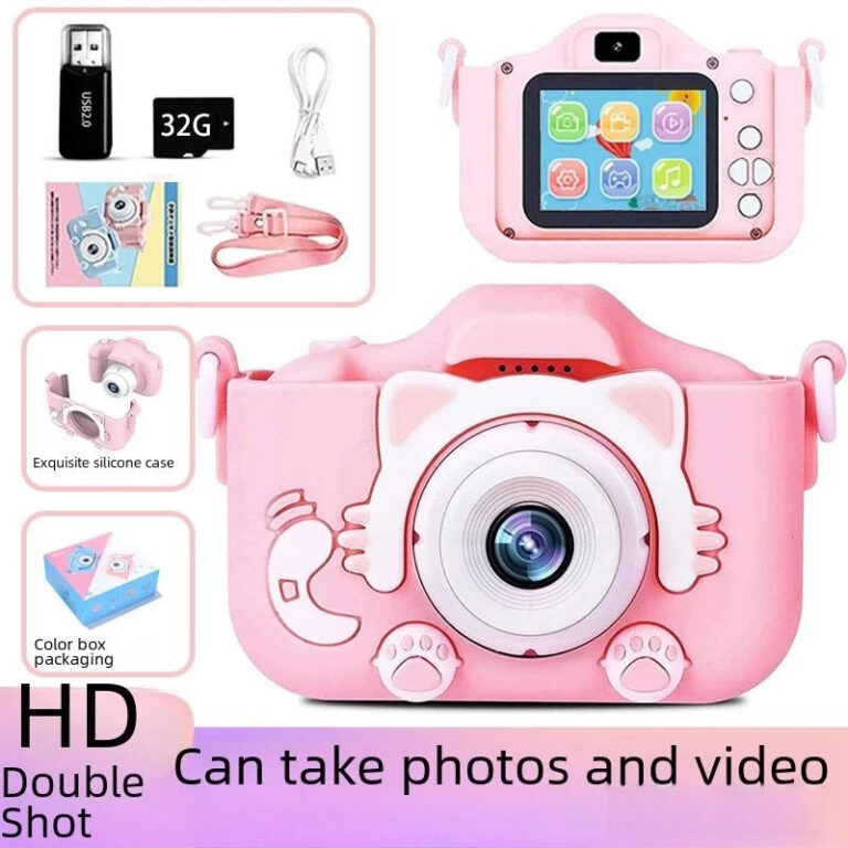 X5S Mini Câmera Dupla Gato Digital Infantil Recar