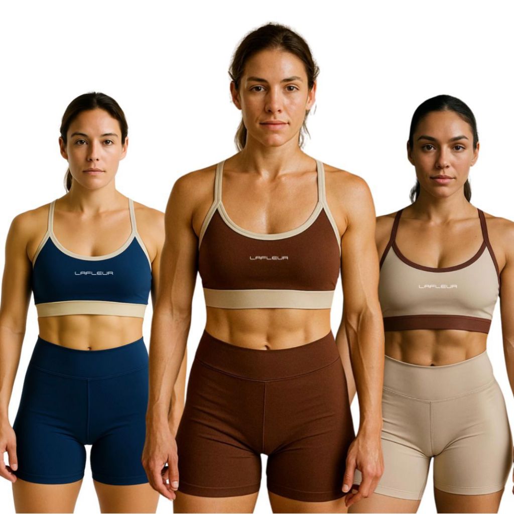 Conjunto Cintura Alta de Academia Feminino Em Suplex Liso