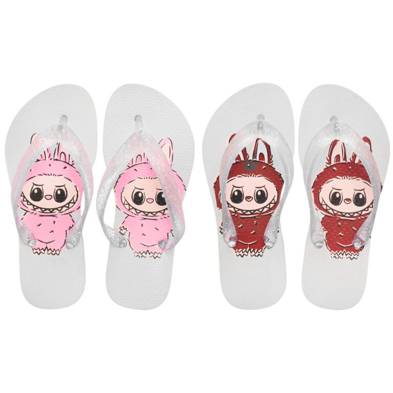 Kit Chinelo Infantil de Menina Urso Lafufu