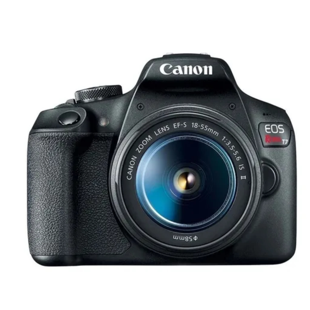 Câmera Canon Eos Rebel T7 + Kit  Ef-s 18-55mm Is Ii Cor Preto