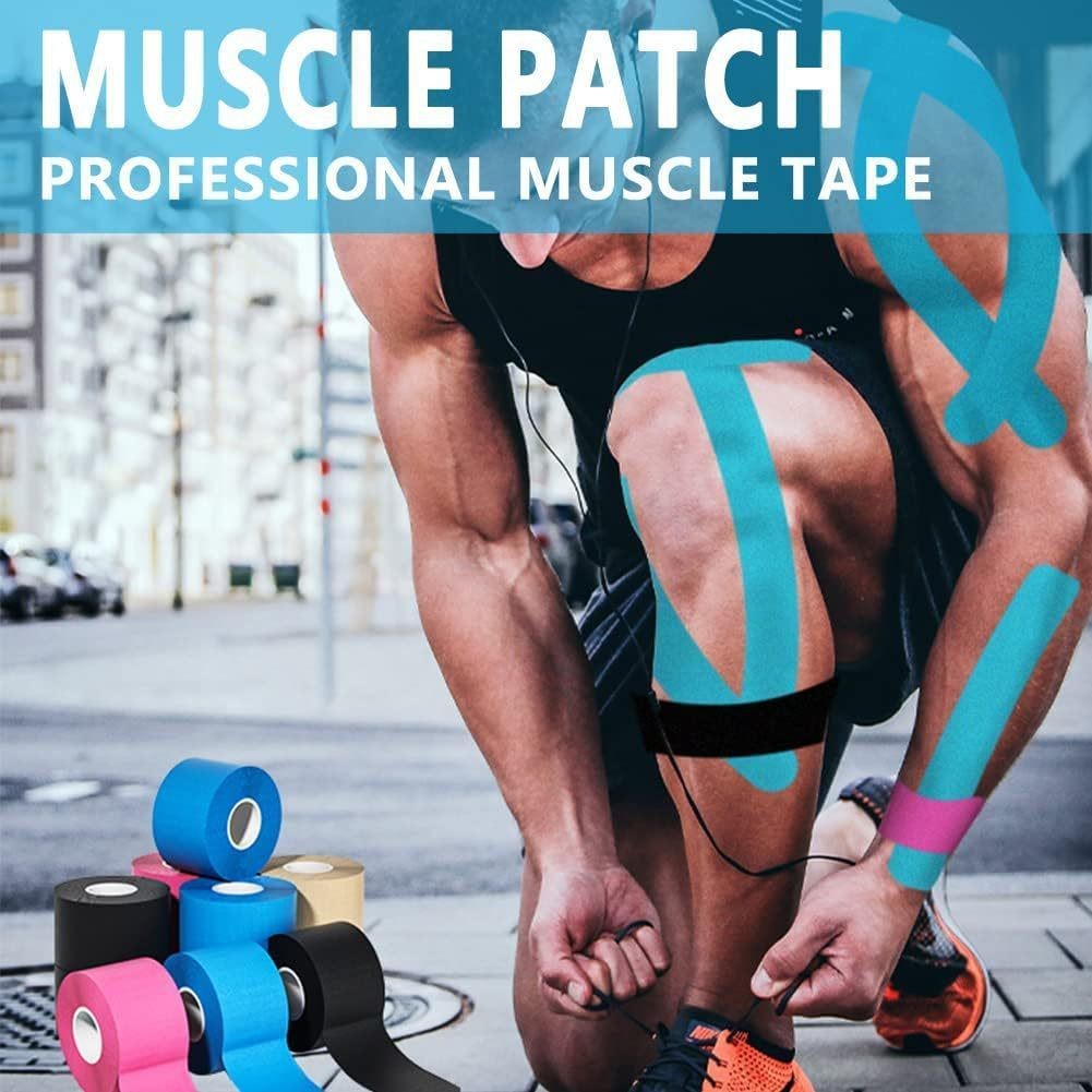 Bandagem Elástica 5cm X 5m – Fita Kinesio Tape Fisioterapia-JACKCELL