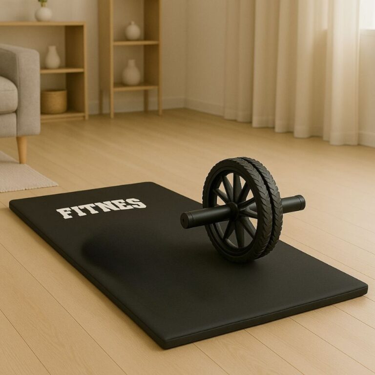 Colchonete Academia Roda Abdominal Treino Funciona