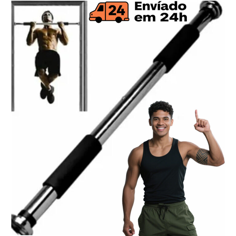 Barra Exercícios Porta Ajustável Regulável Até