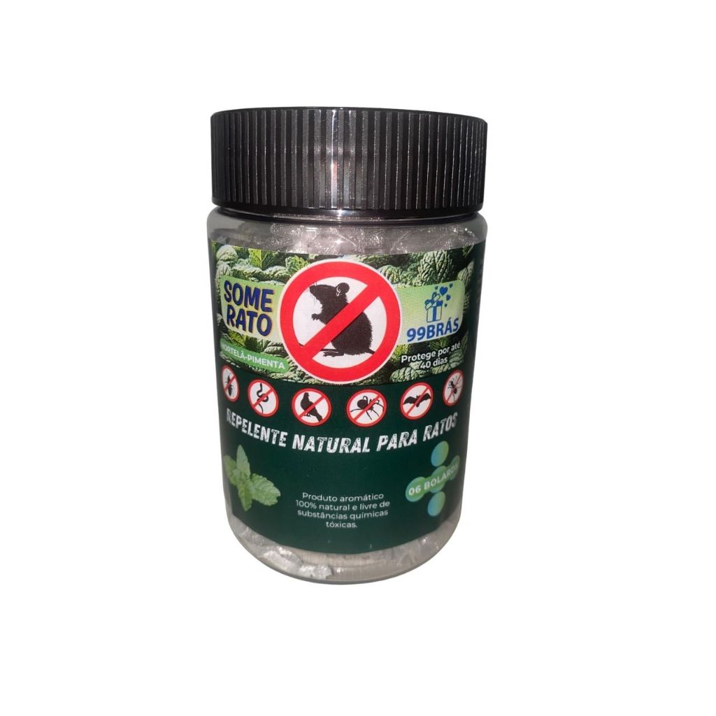01 Pote Repelente Natural Hortelã-pimenta para casas