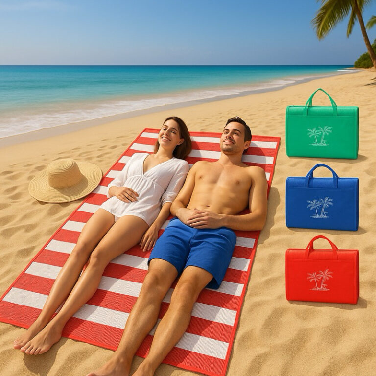 Esteira De Praia Dobravél Com Alça de Bolsa Fér