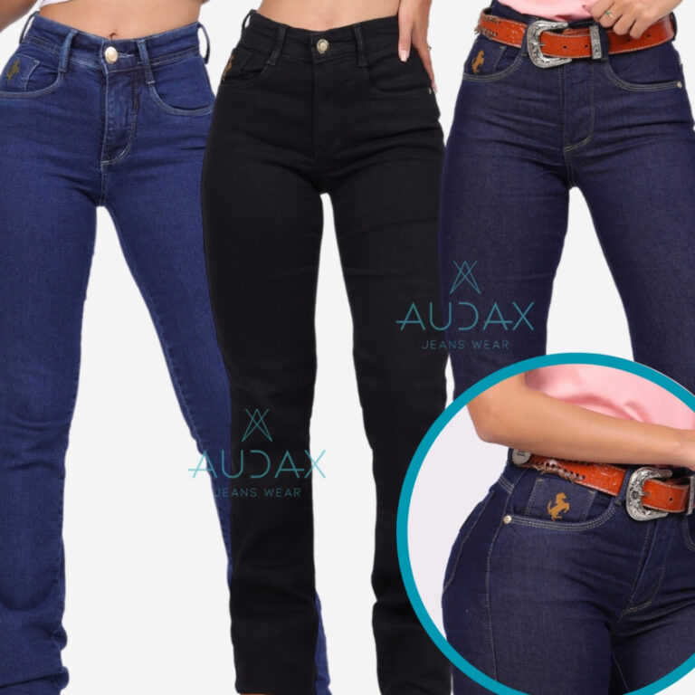 Calça Country de Rodeio Feminina Cintura Alta Com