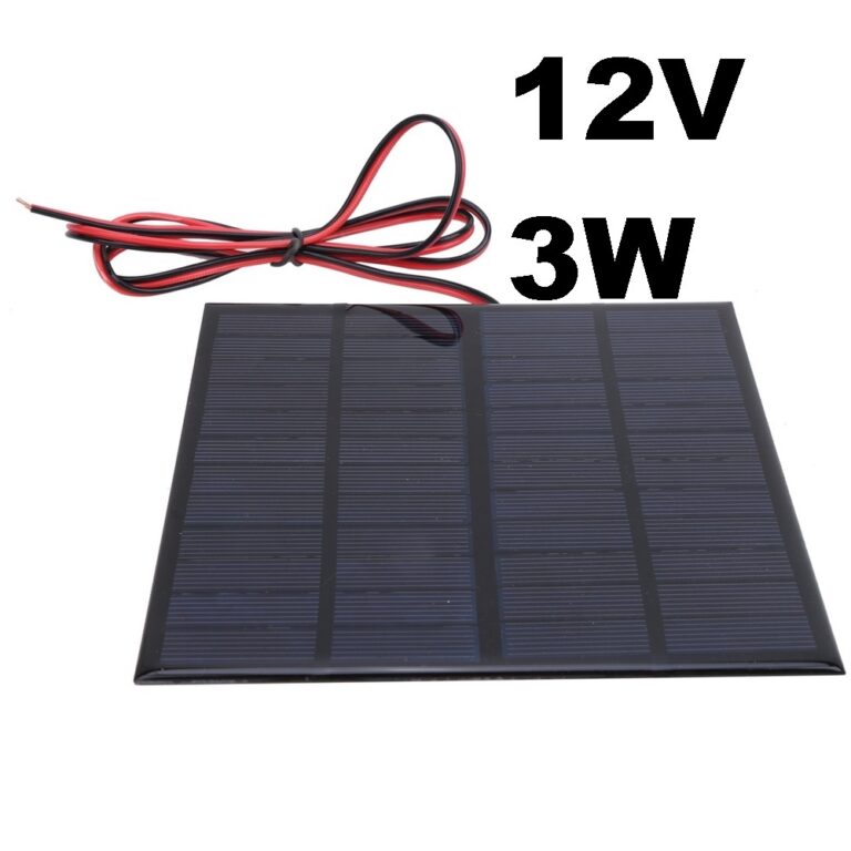 MINI Placa Painel solar de 12V 3W DESNIVEL NA RESI