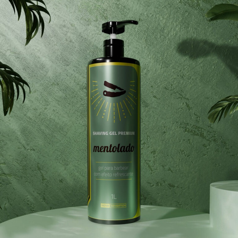 Shaving Gel de Barbear Mentolado 1L Produto Para C