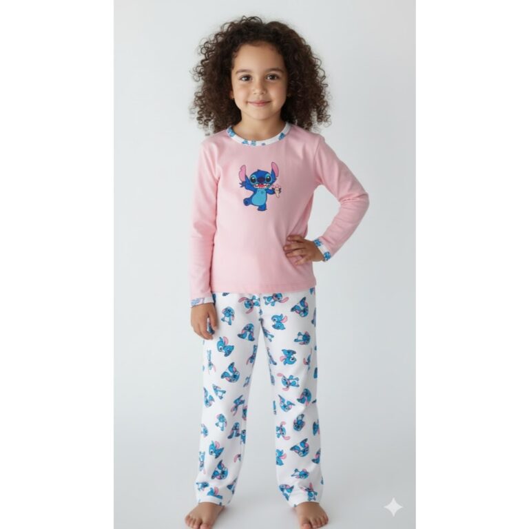 Pijama Infantil e Juvenil Inverno estampado 100% A
