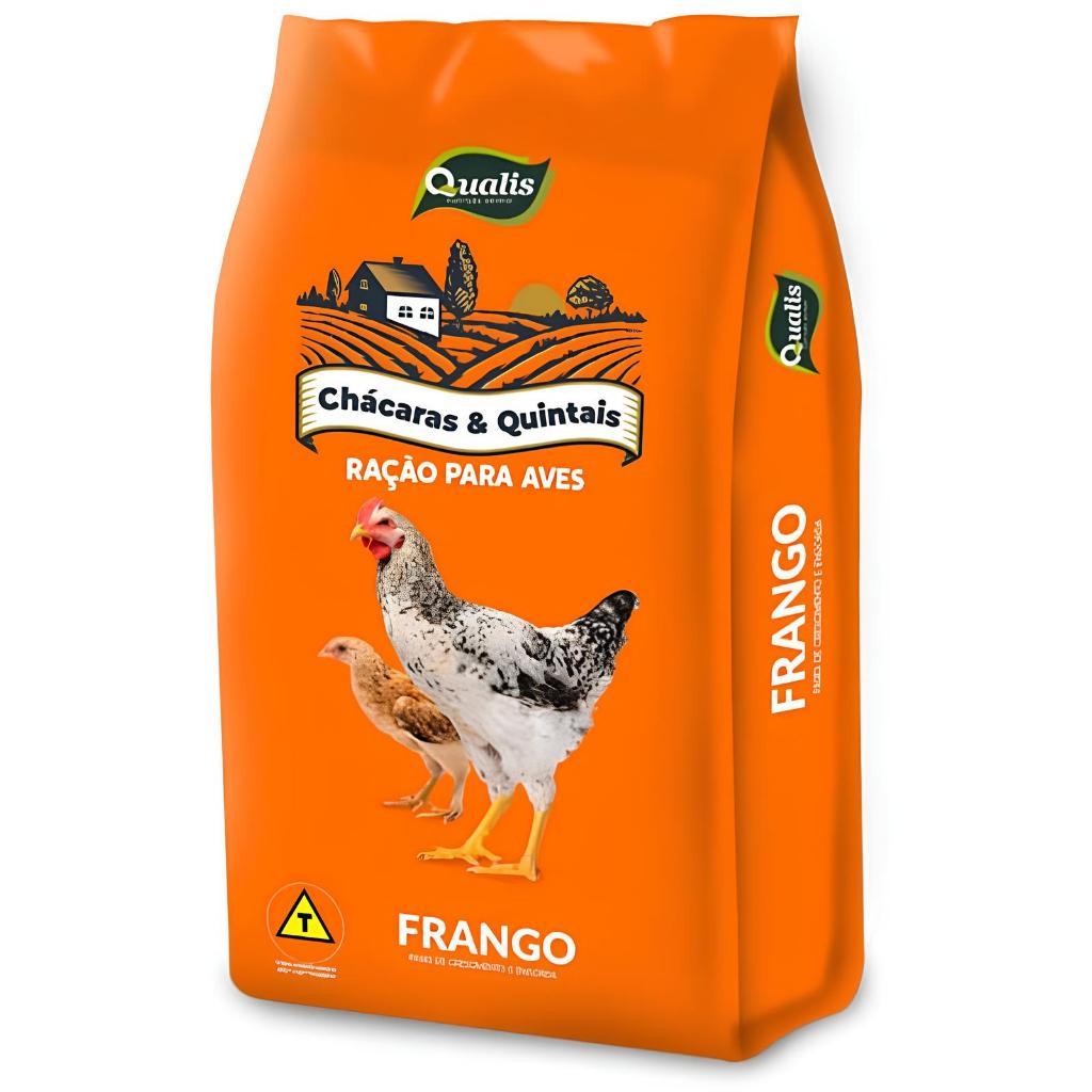 Ração Frango Galinha Crescimento e Engorda 13% de proteína 5kg Qualis