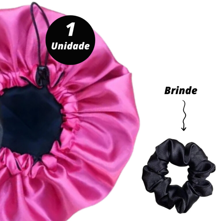 Touca de Cetim Dupla Face com Ajuste Cores sortida