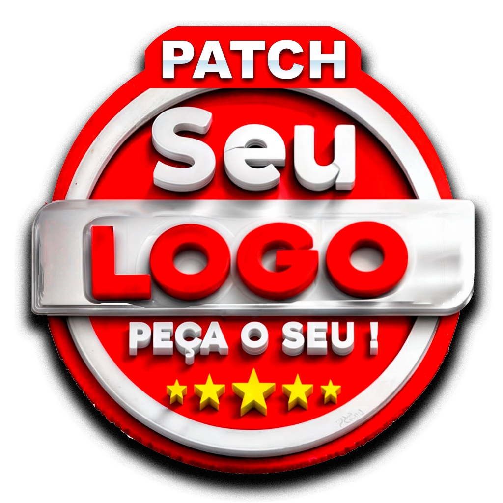 Patch personalizado com a sua imagem aplicação de termocolante ou velcro com borda bordada.