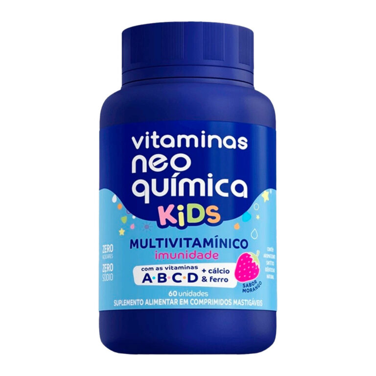 Vitaminas Neo Kids Morango Mastigável c/ 60cpr