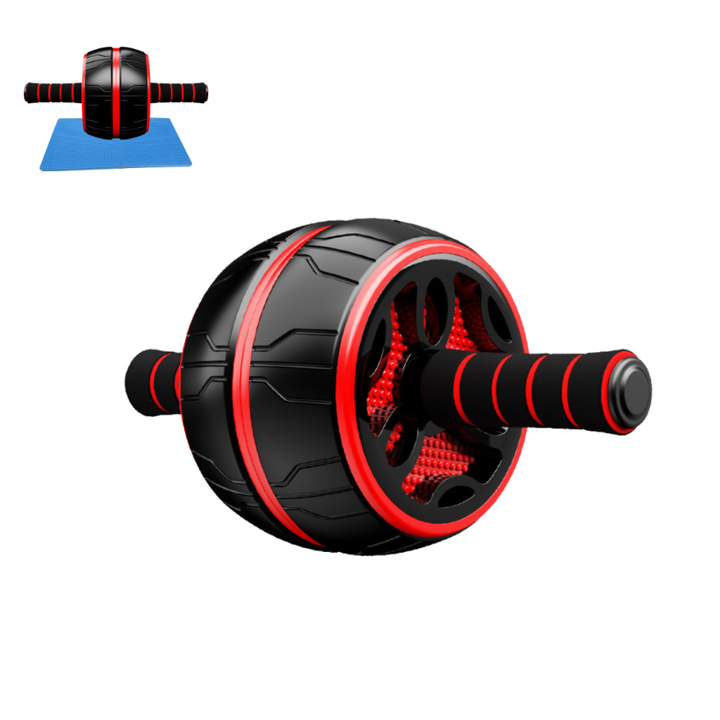 Roda Abdominal Lombar Grossa Cabo Antiderrapante Para Exercício Fitness Musculação Treino Abdominal