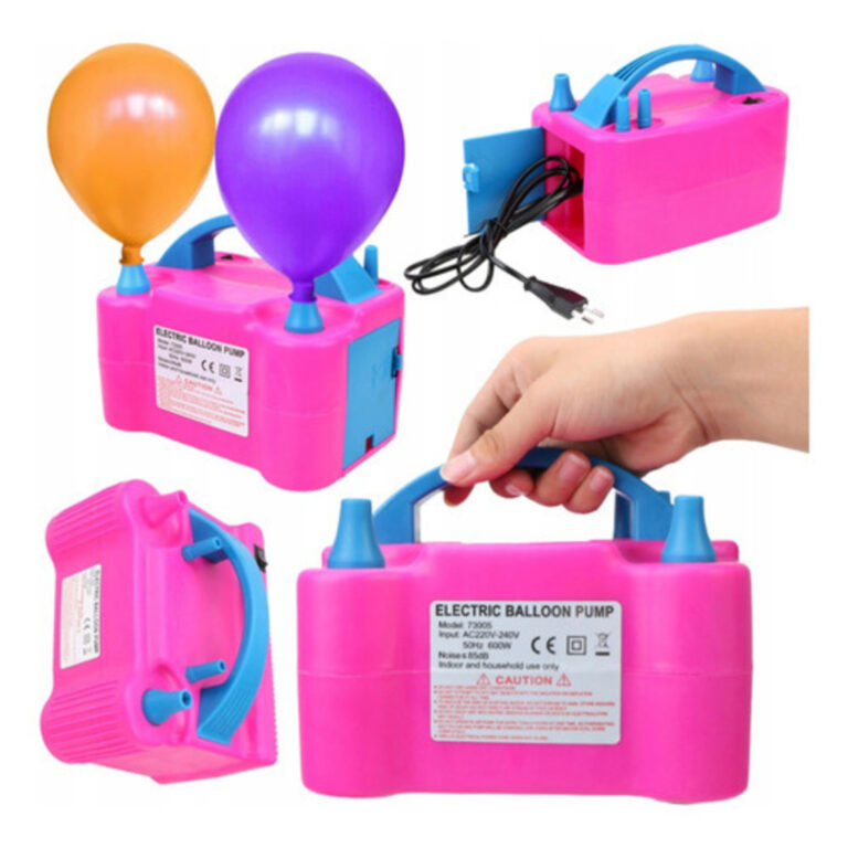 Inflador Elétrico Balão Compressor Bomba 2 Bicos