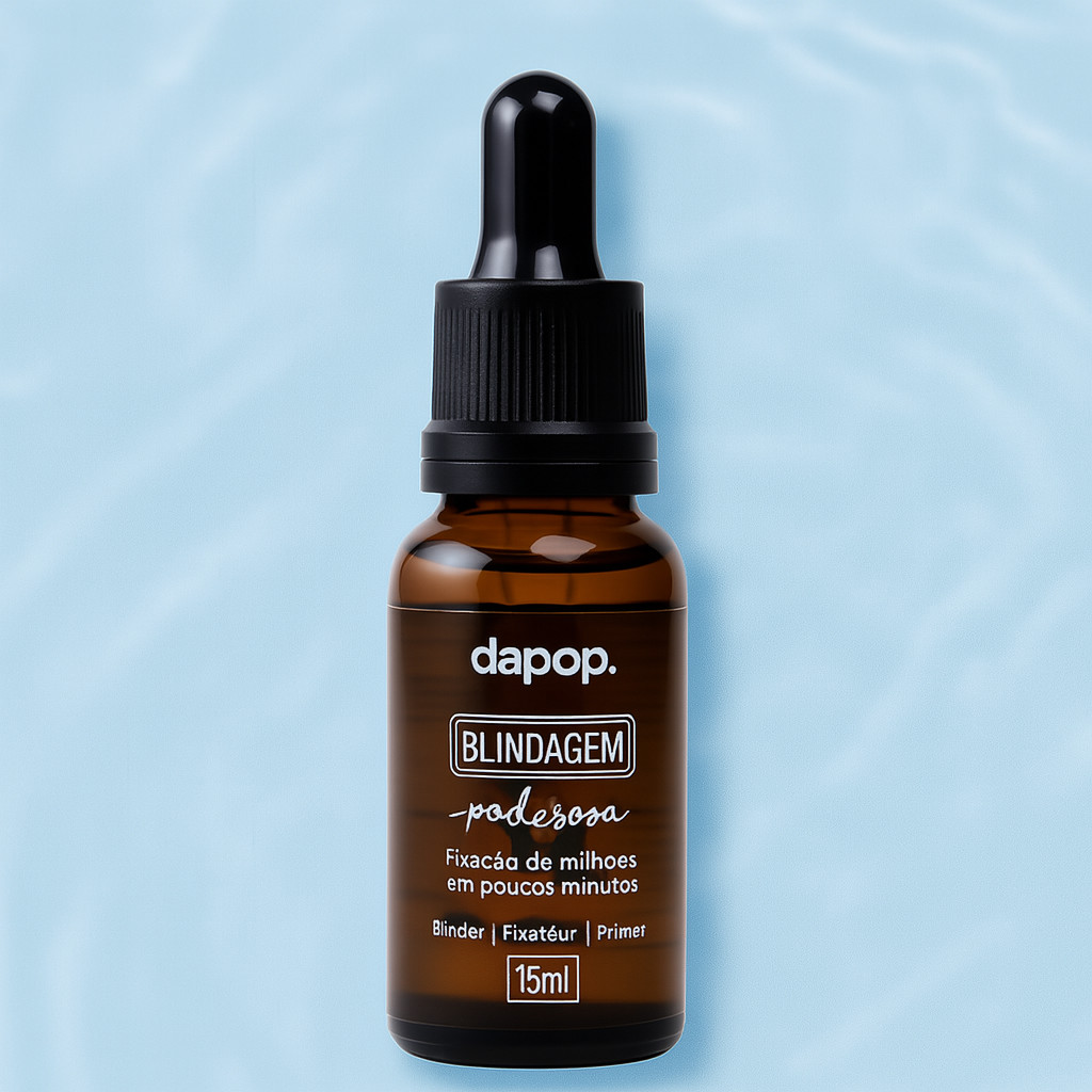 Blindagem Facial Dapop 15ml Alta Fixação Pré Maquiagem 3 em 1 Diluidor Fixador e Primer – Dapop
