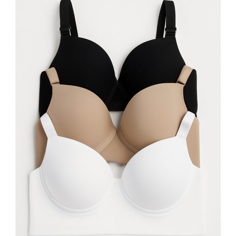 kit c/3 Sutiã Básico Reforçado de Microfibra Co