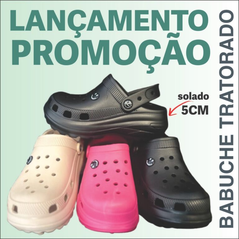 Babuche Papete Sandália Plataforma Alta Feminina 