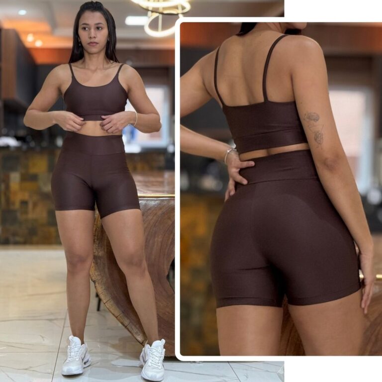 Conjunto de Academia Feminino Short + Top com Zero