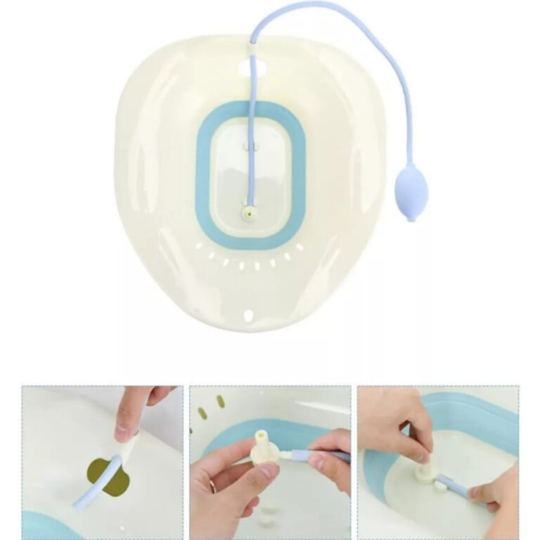 Bacia Para Banho De Assento Dobrável E Higiene Í