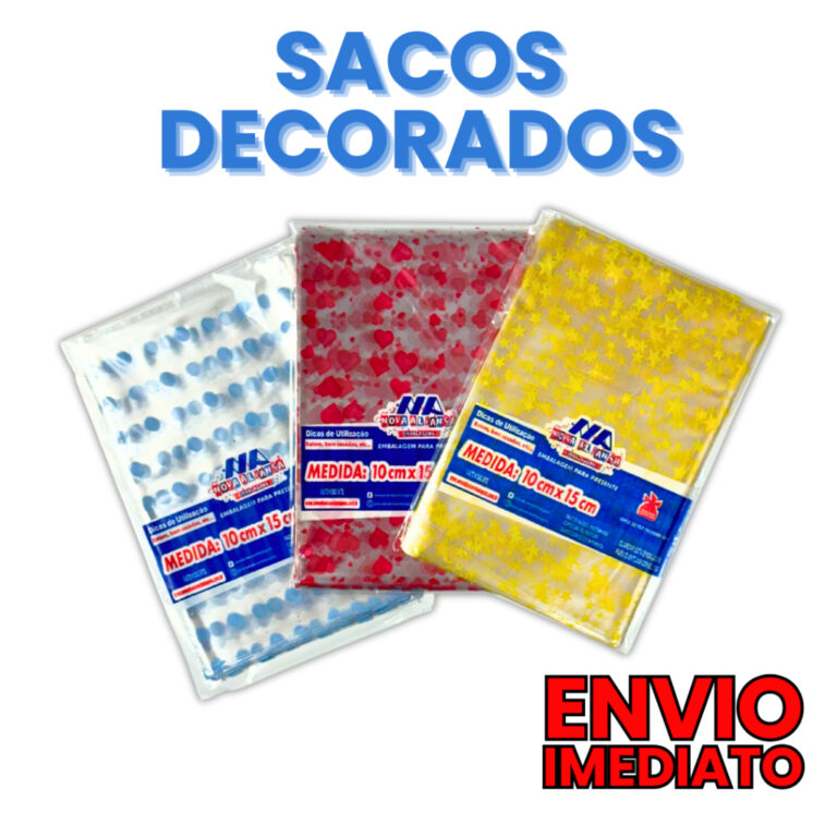 Kit 100 Saquinhos De Plástico Celofane 11×20