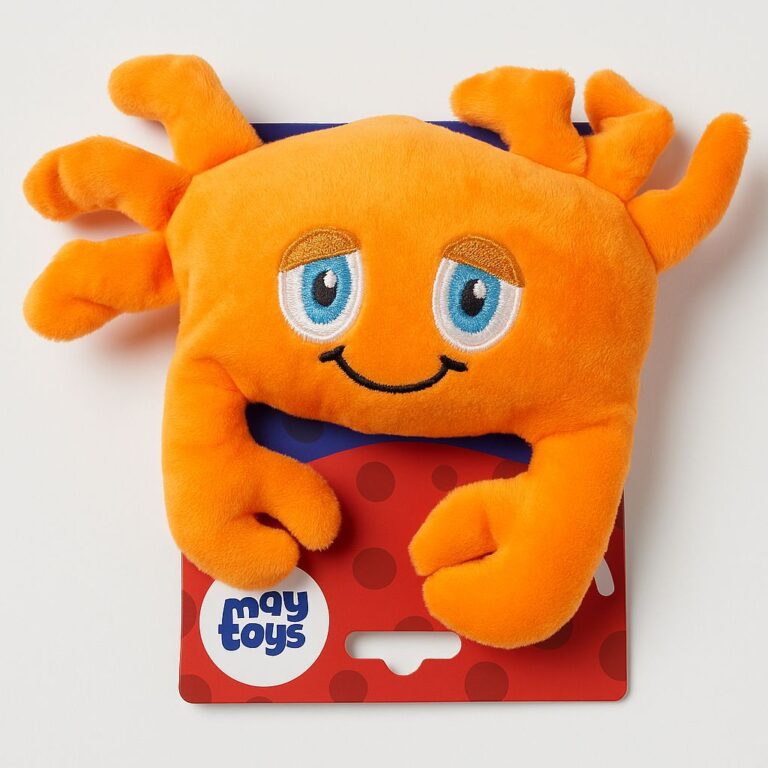 Brinquedo de Pelúcia Mordedor Caranguejo para Pet