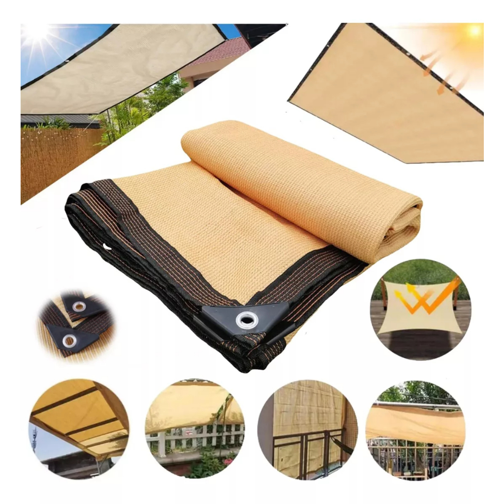Toldo Sombrite 90% UV – 2×2 até 5x4m para Garagem, Jardim e Carro com Corda e Trava Inclusa