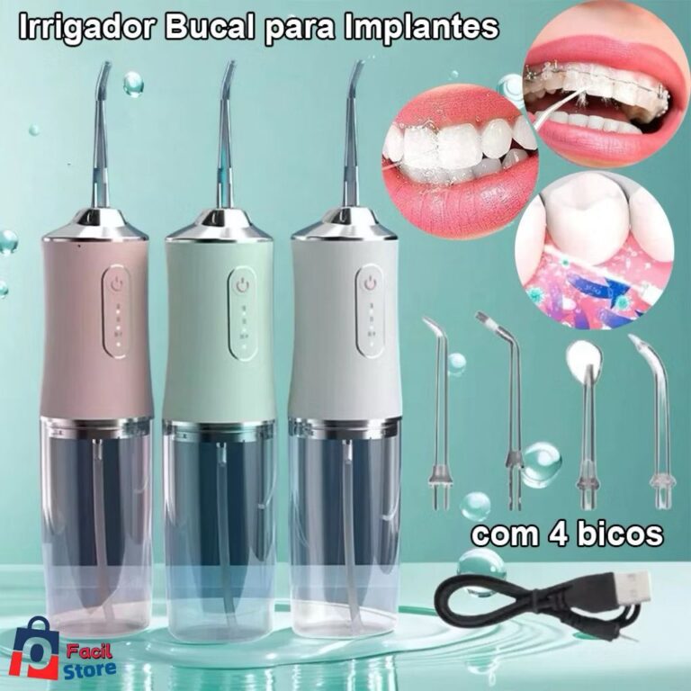 Irrigador Dental Oral Recarregavél 220ml Higiene