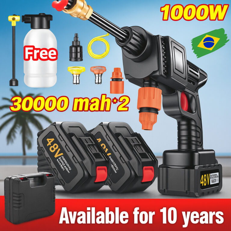 Lavadora de Alta Pressão Portátil Recarregável 