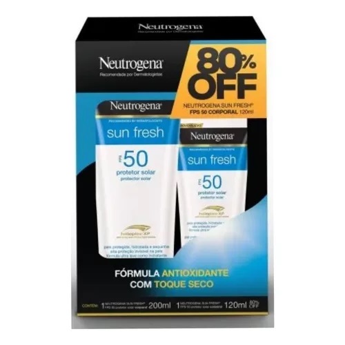 KIT NEUTROGENA SUN FRESH PROTETOR SOLAR TOQUE SECO
