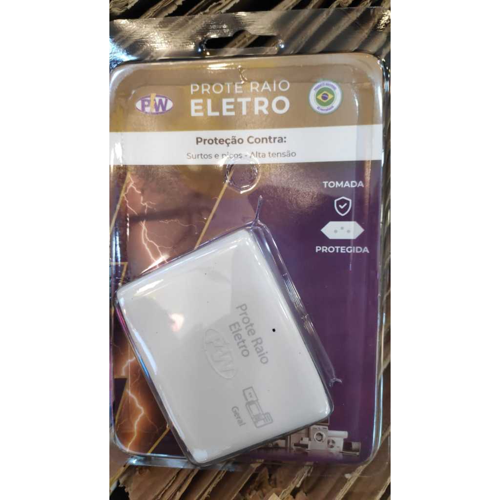 Protetor de Raio PW Eletro 2 Tomadas 127V 10A (SERVE PRA TUDO)