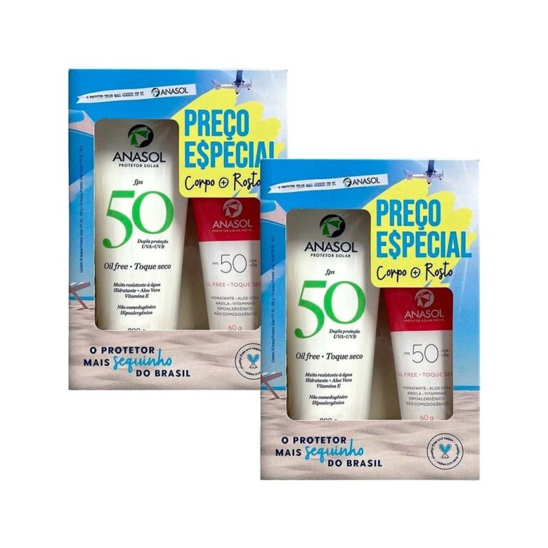 Kit 2 und Kit Anasol FPS 50 Facial 60g + FPS 50 Co