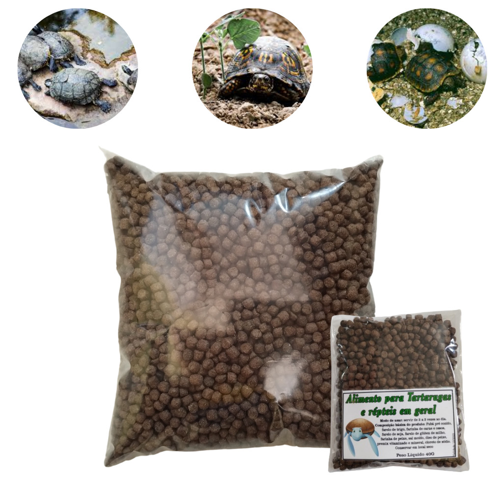 Alimento para Tartaruga ou Reptéis em Geral – 2kg, 3kg e 4kg