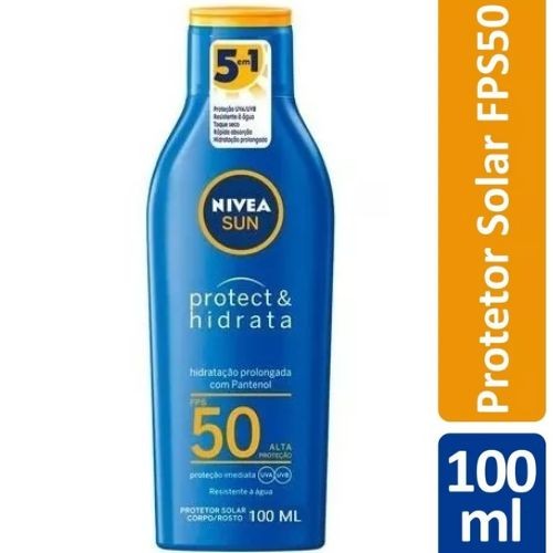 Protetor Solar Nivea Sun FPS50 com Pantenol 100ml