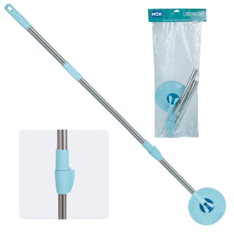 Cabo Mop Giratório Esfregão Limpeza Prática Mor