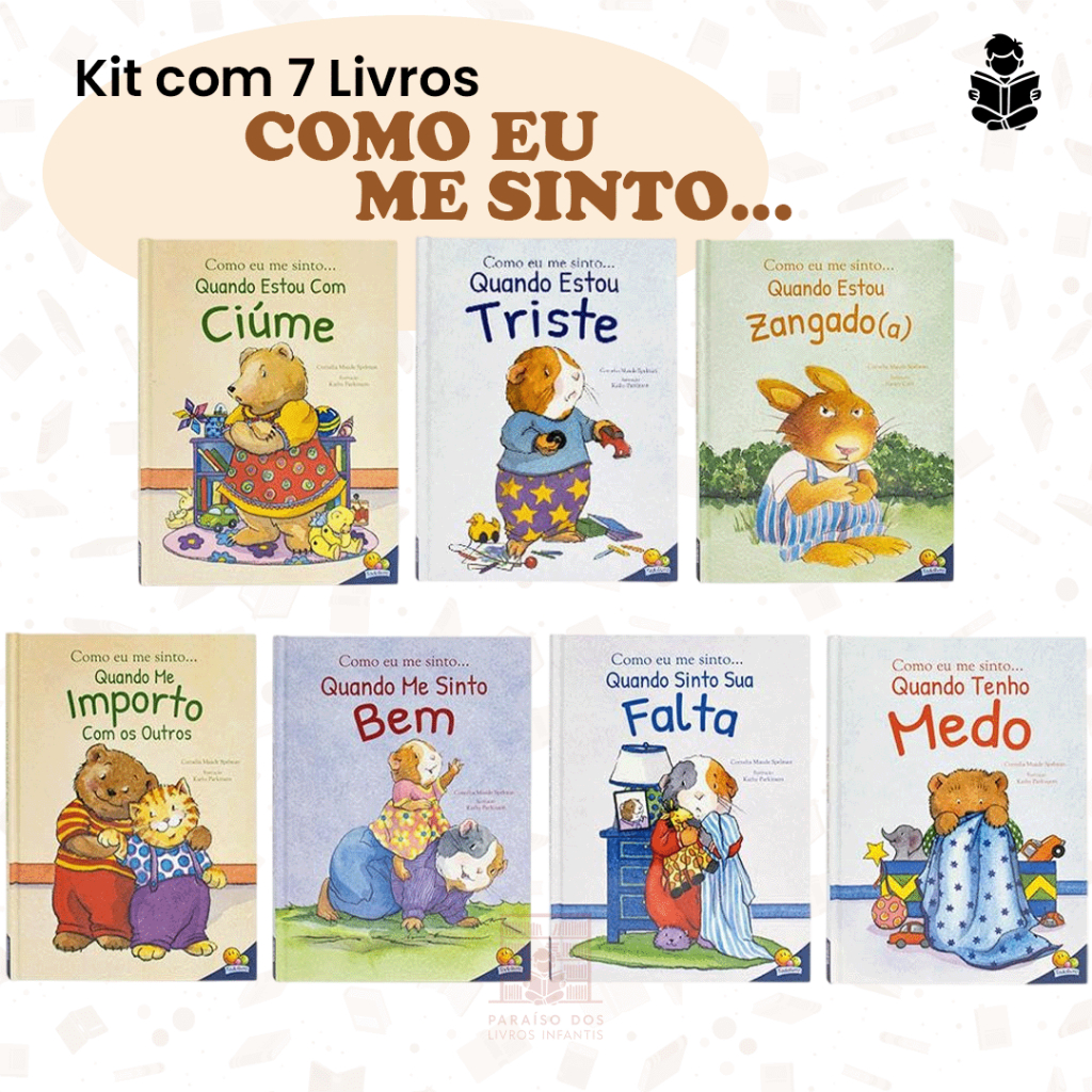 Kit com 7 Livros – Como Eu Me Sinto-Capa Mole